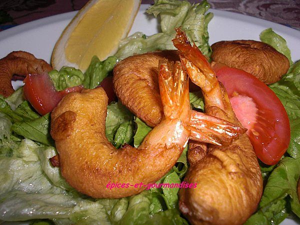 crevettes pakora